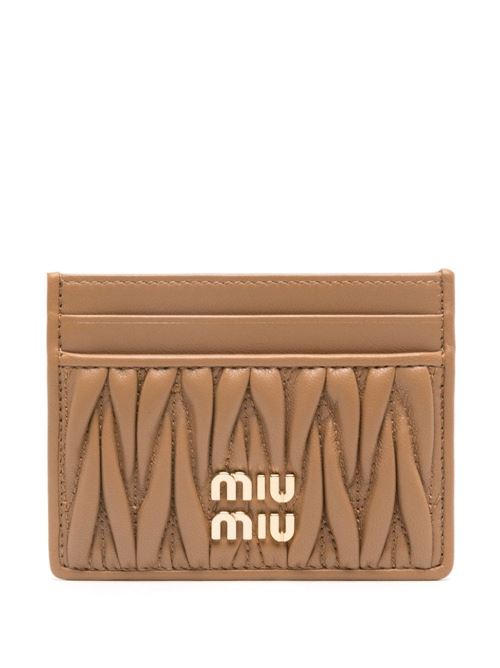 Credit card holder with logo MIU MIU | 5MC0762FPPF098L